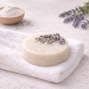 Jabón de Arcilla Blanca y Lavanda