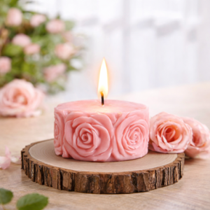 Vela Bouquet De Rosas